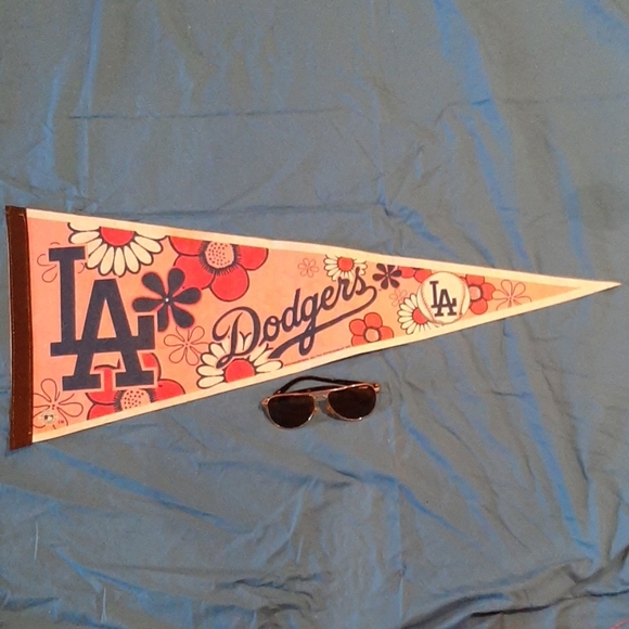 None Other - Los Angeles Dodgers MLB Pink baseball pennant